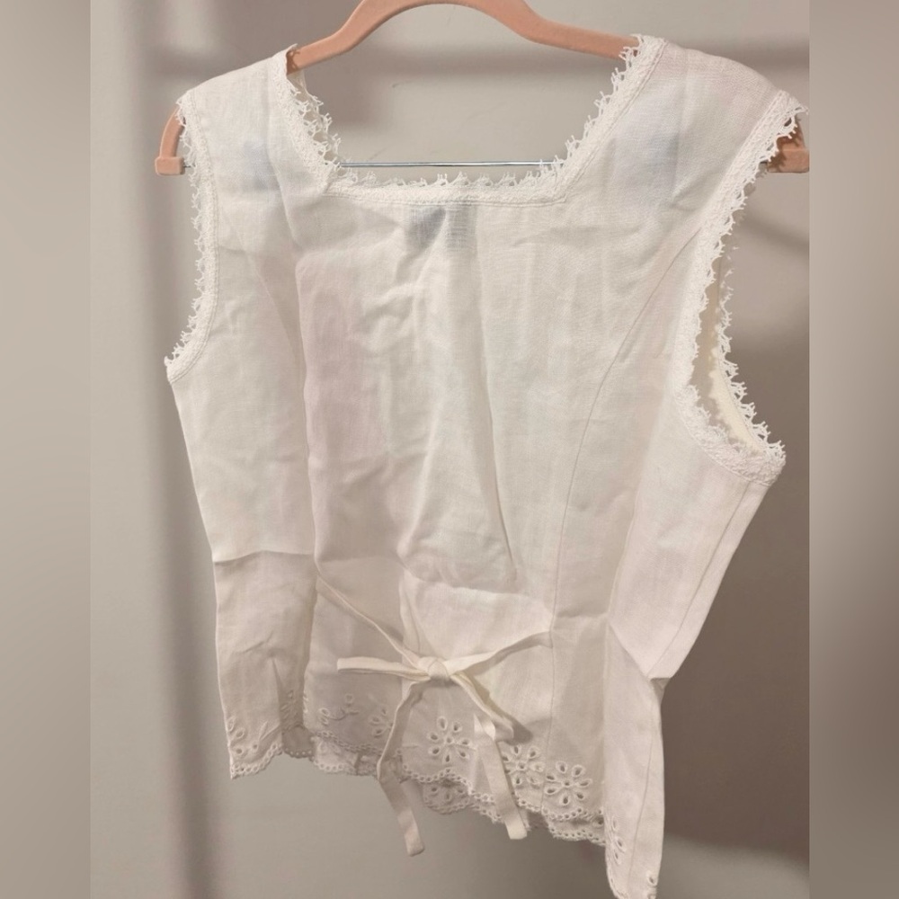 Reformation Lorie Linen top NWOT, size 6 - Picture 7 of 7